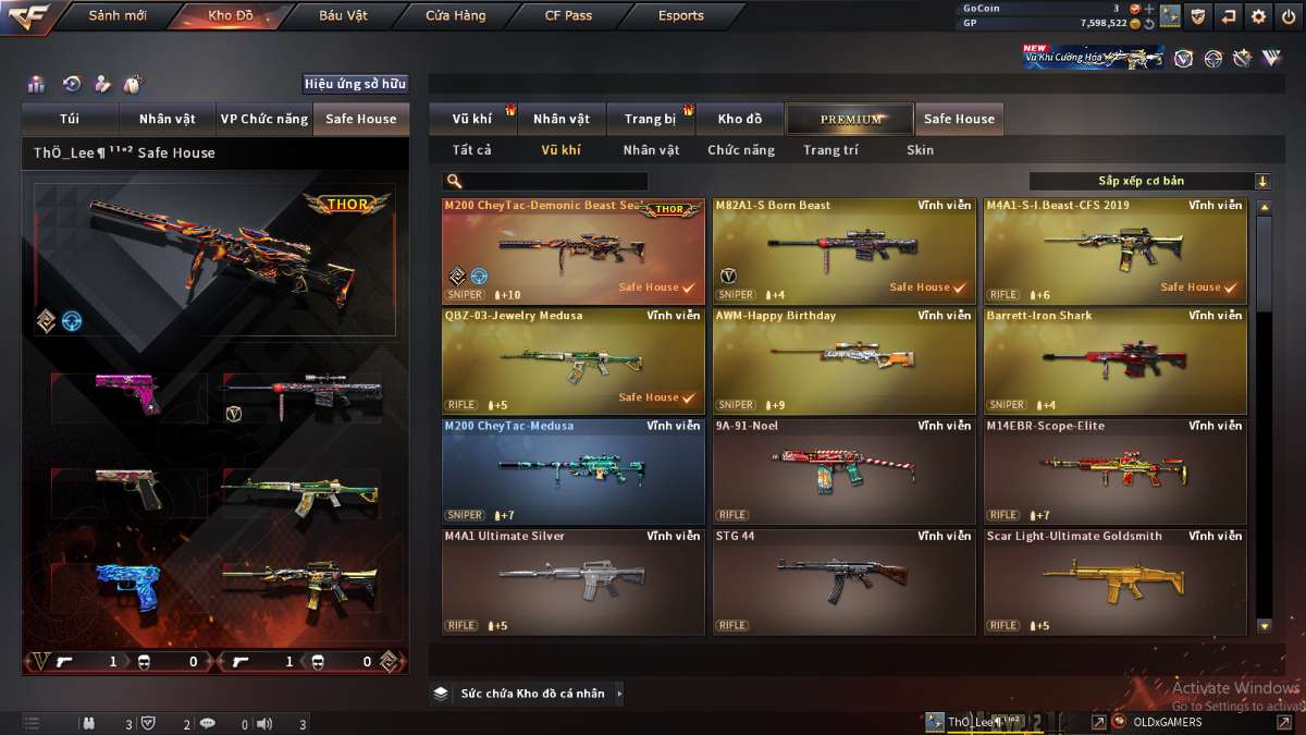 shop acc cf uy tin gia re